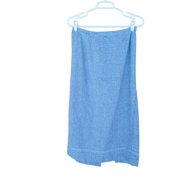 Norton McNaughton Dresses & Skirts - Norton McNaughton Blue Linen Blend Maxi Skirt LP